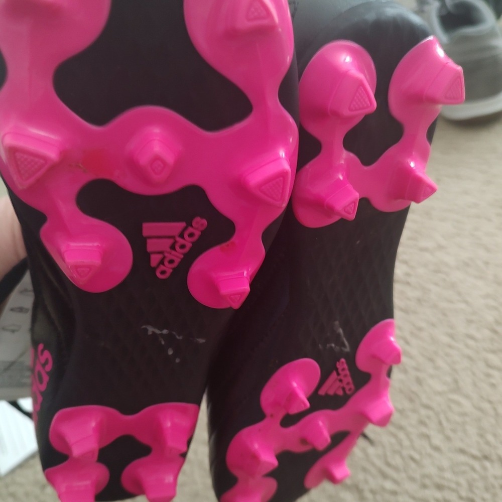 Adidas Goletto VII FG J Kids Soccer Cleats Black Pink FV2895 Size 5.5Y - Picture 4 of 6